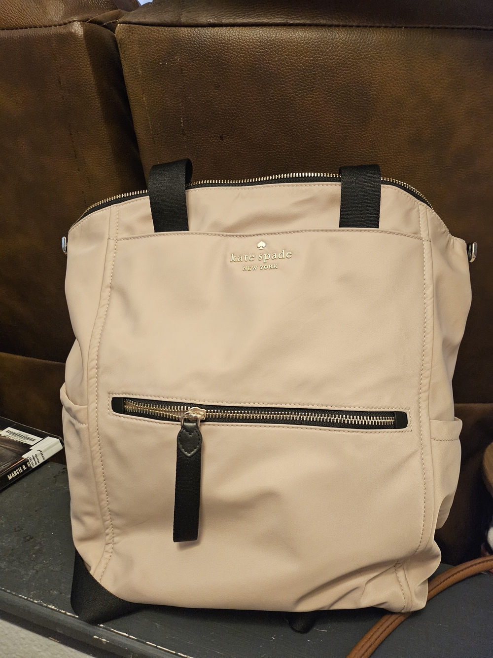 kate spade Beige Chelsea nylon backpack